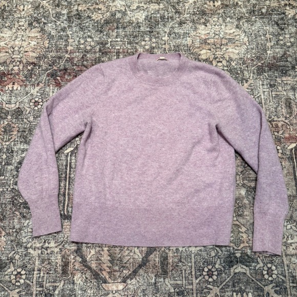 J. Crew Sweaters - J. Crew 100% Cashmere Crewneck Sweater Lilac Purple Women's Size M